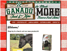 Tablet Screenshot of ganadofeedandmore.com